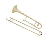 Tenor Trombone In B Flat Bb Alto Trombone Brass Body Nickel Plated Set With Storage Bag Professional Instrument(Golden)