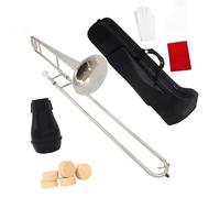 Tenor Trombone In B Flat Bb Alto Trombone Silver Plated Professional Brass B Flat With Box Musical Instrument Accessories