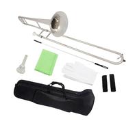 Tenor Trombone In B Flat Bb Alto Trombone Silver Plated Professional Brass Instrument B Flat With Accessories