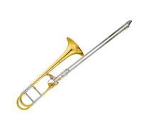 Tenor Trombone In B Flat BB F Trombone Gold Lacquered Brass Material Suitable For Adult Beginners To Practice And Play