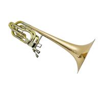 Tenor Trombone In B Flat Bb F Trombone Two Piston Phosphor Bronze Brass Plated With Case
