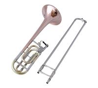 Tenor Trombone In B Flat Bb Tune F Gold Plating Phosphor Copper Tenor Trombone F Key Professional Performing Musical Instrument