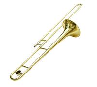 Tenor Trombone In B Flat Beginner Adult Professional Alto Trombone B Flat Brass Instrument(Gold)