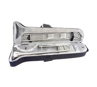 Tenor Trombone In B Flat Performance Type Silver Bb Tenor Marching Trombone With Case