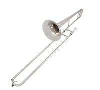 Tenor Trombone In B Flat Practice Performance Alto Trombone Set B Flat Instrument Beautiful Appearance(Silver)