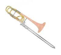 Tenor Trombone In B Flat Professional Adults Gold Brass Bell Bb F Eb D Key Bass Trombone