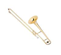 Tenor Trombone In B Flat Professional Alto Trombone Brass Bb Tone B Flat Instrument With Instrument Case(Gold)