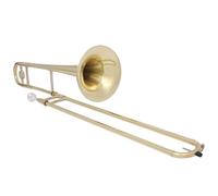 Tenor Trombone In B Flat Professional Bb Gold Lacquer Brass Alto Trombone With Accessories(A set)