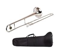 Tenor Trombone In B Flat Professional BB Key Brass Instruments Silver Trombone