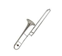 Tenor Trombone In B Flat Professional Bb Key Slide Yellow Brass Nickel Plated Tenor Trombone