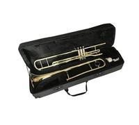 Tenor Trombone In B Flat Professional Gold Lacquer Musical Instrument Pistons Trombone Suitable For Practicing And Performing