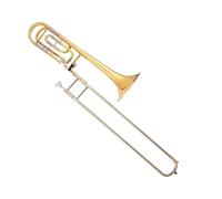 Tenor Trombone In B Flat Professional Grade Tuned Bass Trombone Bb F D Tone Lacquer Gold Brass Instruments With Canvas Organizer Boxes