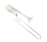 Tenor Trombone In B Flat Professional Tuning Slide Tone Brass Musical Instrument Gold Tube Bb F Tenor Trombone