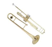 Tenor Trombone In B Flat Trombone Instrument B Flat Key Lacquer Gold Beginner Grading Test Performance
