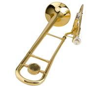 Tenor Trombone In B Flat Trombone With Upright Keys B Flat Lacquered Gold Brass Instrument