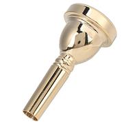 Tenor Trombone Mouthpiece Metal 12.7mm 5G Replacement TR-03, Produces Stable & Beautiful Voice, Silver-Plated, for Tenor Trombones (Gold)