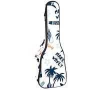 Tenor Ukulele Gig Bag Waterproof Ukulele Case Padded Backpack, Great for Soprano Concert (21/23/24 in) Make Waves Plane Coco