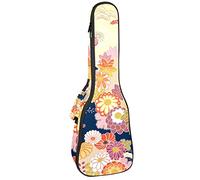 Tenor Ukulele Gig Bag Waterproof Ukulele Case Padded Backpack, Great for Soprano Concert (21/23/24 in) Traditional Pattern Japanese