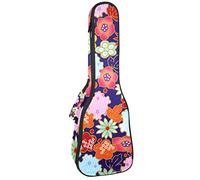 Tenor Ukulele Gig Bag Waterproof Ukulele Case Padded Backpack, Great for Soprano Concert (21/23/24 in) Traditional Japanese Pattern