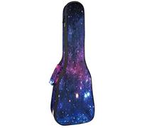 Tenor Ukulele Gig Bag Waterproof Ukulele Case Padded Backpack, Great for Soprano Concert (21/23/24 in) Galaxy Stars Universe Secret Night