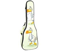 Tenor Ukulele Gig Bag Waterproof Ukulele Case Padded Backpack, Great for Soprano Concert (21/23/24 in) The Dodo Bird Hipster Style
