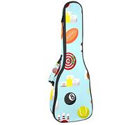 Tenor Ukulele Gig Bag Waterproof Ukulele Case Padded Backpack, Great for Soprano Concert (21/23/24 in) Sport Ball Trophy