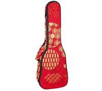 Tenor Ukulele Gig Bag Waterproof Ukulele Case Padded Backpack, Great for Soprano Concert (21/23/24 in) Japanese Traditional Pattern