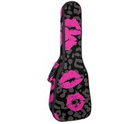 Tenor Ukulele Gig Bag Waterproof Ukulele Case Padded Backpack, Great for Soprano Concert (21/23/24 in) Lips Kiss