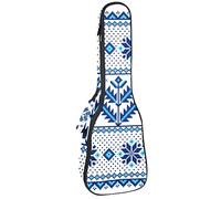 Tenor Ukulele Gig Bag Waterproof Ukulele Case Padded Backpack, Great for Soprano Concert (21/23/24 in) Ilustracion Adorno Popular Patrones Fisuras