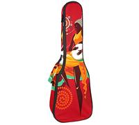 Tenor Ukulele Gig Bag Waterproof Ukulele Case Padded Backpack, Great for Soprano Concert (21/23/24 in) Woman Playing Djembe or African Music