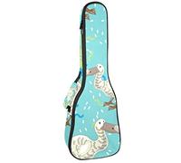 Tenor Ukulele Gig Bag Waterproof Ukulele Case Padded Backpack, Great for Soprano Concert (21/23/24 in) Dodo Bird Cartoon Character