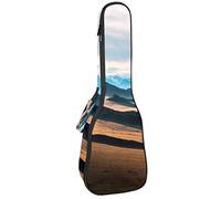 Tenor Ukulele Gig Bag Waterproof Ukulele Case Padded Backpack, Great for Soprano Concert (21/23/24 in) Prairie Highway Scenery Mountain Nature