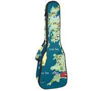 Tenor Ukulele Gig Bag Waterproof Ukulele Case Padded Backpack, Great for Soprano Concert (21/23/24 in) Studying the Map of England