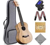Tenor Ukulele Ranch 26 inch Professional Learn to Play Beginner ukelele with Free Online 12 Lessons ukalalee Starter Instrument Kit Bundle Gig bag&Tuner&Strap&Aquila String Set - Matte