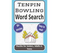 Tenpin Bowling Word Search Puzzle Book: Word searches with easy to read print about bowling, tenpin bowling and more | 6x9 inches, 110 pages | 50+ ... Gift for Vacations, Holidays and Free Times