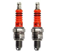 TENREV A7TJC Red Spark Plug For GY6 50cc 125cc 150cc Dirt Bike Moped Scooter ATV Go Kart 3 Electrode Replacement accessories