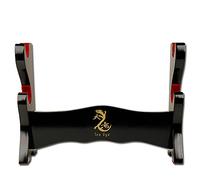 Tenryu Unisex Ma-2 Sword Stand, None Listed, Black Lacquer Finish Red Velvet Holders UK