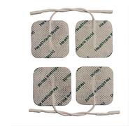 Tens Electrode Pads (4 pcs) 4x4cm Self-Adhesive Electrodes Prewired and Reusable Compatible with Tenscare, Neurotrac, Elle, Auvon Tens Machines