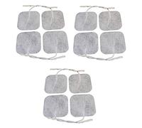TENS Electrode Pads 5X5cm (12 Pieces) Prewired Clear and Aesthetic Compatible with TPN, Neurotrac, Tenscare, Flexi TENS Machines