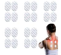 Tens Electrode Pads Oval Shaped Self-Adhesive Electrodes (20 pcs) 2.2mm Stud Connection Compatible with Omron Tens Devices