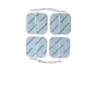 TENS Electrode Pads Pre Wired 5cm x 5cm, Self-Adhesive Replacement Pads - Pack of 4 Square