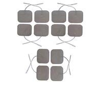 TENS Electrode Pads Silver Super Conductivity Premium Quality 5x5cm (12 Pieces) Prewired for Knee, Back, Arm, Muscle Pain Relief