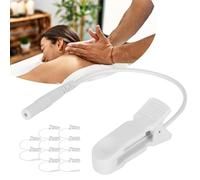 Tens Machine Ear Clip, 10pcs 2.0mm Ear Clip Electrode Wire Connecting Cable for Digital TENS Massage Machine to Promote Blood Circulation