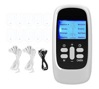 Tens Machine for Pain Relief, Dual Channel Tens Machine with 8 Massage Modes 10 Patches, Tens Machine for Back Pain Muscle Shoulder Neck Pain Relief