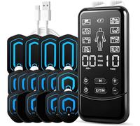 TENS Machine for Pain Relief: Rechargeable Dual Channel EMS MSG TENS Unit Muscle Stimulator Machine with 8 Modes, 16pcs TENS Machine Pads Replacement