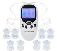 TENS Machine for Pain Relief, TENS Electric Massager with 6 Massage Modes and 8 Replacement Pads, Rechargeable Electric Massager for Back, Joint Pain