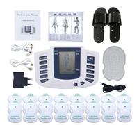 TENS Machine Muscle Stimulator for Pain Relief - Massage & Relaxation Electric Massager TENS Unit with 24 Modes, 8pcs 2" x 2" TENS Machine Pads Replacement for Back, Sciatica, Shoulder Pain