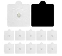 TENS Machine Pads Replacement, 12PCS Self-Adhesive Electrode Pads for Chronic Pain Management and Muscle Recovery, Compatible with TENS Units Featuring 3.5mm Snap Connectors, 5cm x 5cm Non-Woven Fabri