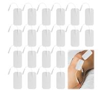 TENS Machine Pads Replacement, 20 Pcs Large Electrode Pads for TENS, TENS Pads Replacement with 2mm Pin Connectors for Auvon for Elle for Most TENS Machine (50x90mm)