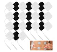 TENS Machine Pads Replacement 24 PCS Reusable TENS Pads Replacement TENS Unit Replacement Pads TENS Unit Electrode Pads TENS Machine Pads for Kinetik/for Auvon for Most TENS Machine (40X40mm)